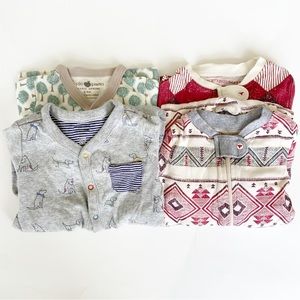 BUNDLE BURTS BEES GAP Footie Sleepers
